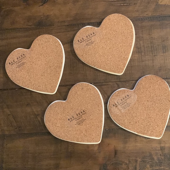 Rae Dunn ceramic coasters set of four ‘LOVE’ - Picture 4 of 7